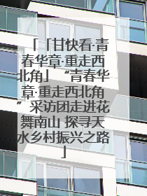 「甘快看·青春华章·重走西北角」“青春华章·重走西北角”采访团走进花舞南山 探寻天水乡村振兴之路