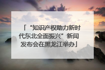“知识产权助力新时代东北全面振兴”新闻发布会在黑龙江举办