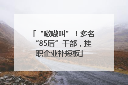 “嗷嗷叫”！多名“85后”干部，挂职企业补短板