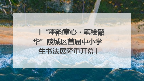 “墨韵童心・笔绘韶华”陵城区首届中小学生书法展隆重开幕