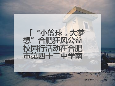 “小篮球，大梦想”合肥狂风公益校园行活动在合肥市第四十二中学南城分校圆满落幕