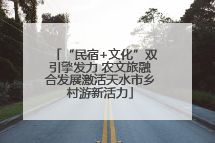 “民宿+文化”双引擎发力 农文旅融合发展激活天水市乡村游新活力