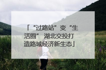 “过路站”变“生活圈” 湖北交投打造路域经济新生态