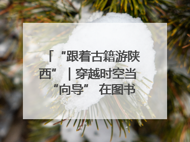 “跟着古籍游陕西”｜穿越时空当“向导” 在图书馆外“活”起来