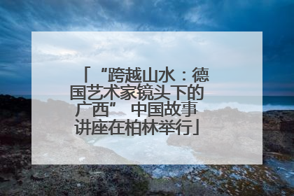“跨越山水：德国艺术家镜头下的广西” 中国故事讲座在柏林举行