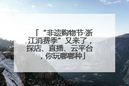 “非遗购物节·浙江消费季”又来了，探店、直播、云平台，你玩哪哪种