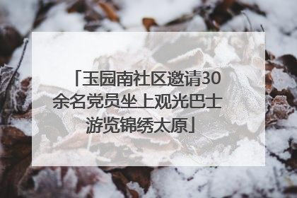玉园南社区邀请30余名党员坐上观光巴士 游览锦绣太原