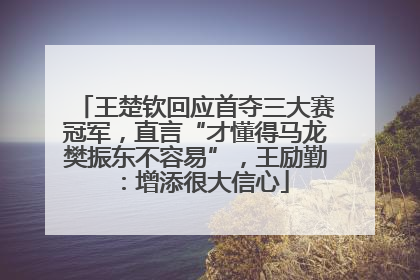 王楚钦回应首夺三大赛冠军，直言“才懂得马龙樊振东不容易”，王励勤：增添很大信心