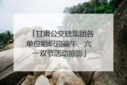 甘肃公交建集团各单位组织迎端午、六一双节活动掠影