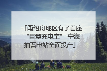 甬绍舟地区有了首座“巨型充电宝” 宁海抽蓄电站全面投产