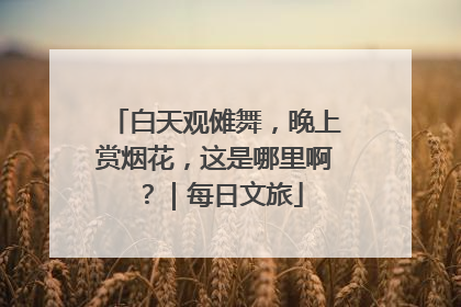 白天观傩舞，晚上赏烟花，这是哪里啊？｜每日文旅