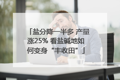 盐分降一半多 产量涨25% 看盐碱地如何变身“丰收田”
