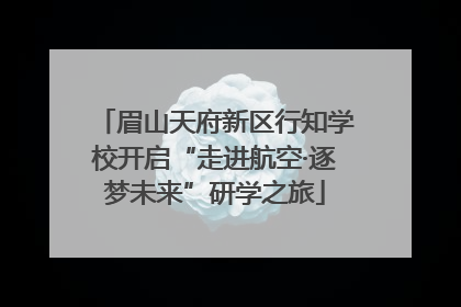 眉山天府新区行知学校开启“走进航空·逐梦未来”研学之旅