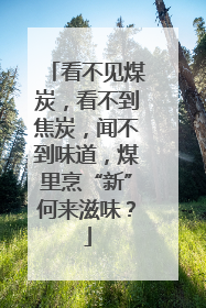 看不见煤炭，看不到焦炭，闻不到味道，煤里烹“新”何来滋味？