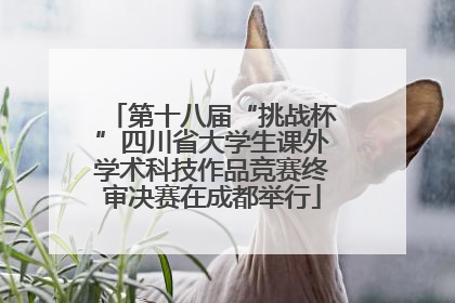 第十八届“挑战杯”四川省大学生课外学术科技作品竞赛终审决赛在成都举行