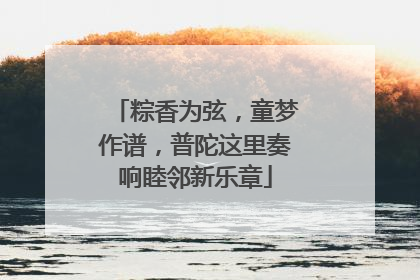 粽香为弦，童梦作谱，普陀这里奏响睦邻新乐章