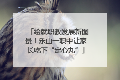 绘就职教发展新图景！乐山一职中让家长吃下“定心丸”