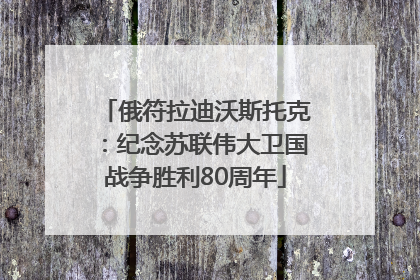 俄符拉迪沃斯托克：纪念苏联伟大卫国战争胜利80周年