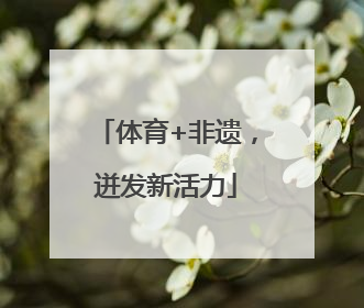 体育+非遗，迸发新活力