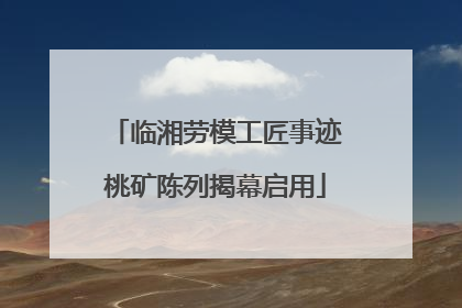 临湘劳模工匠事迹桃矿陈列揭幕启用