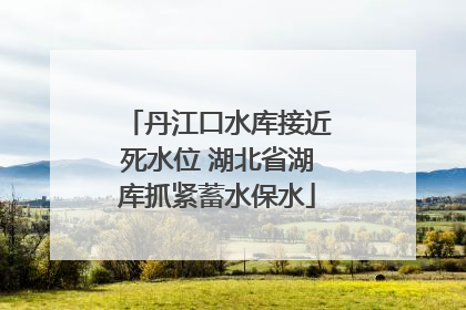 丹江口水库接近死水位 湖北省湖库抓紧蓄水保水