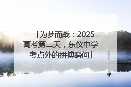 为梦而战：2025高考第二天，东仪中学考点外的拼搏瞬间