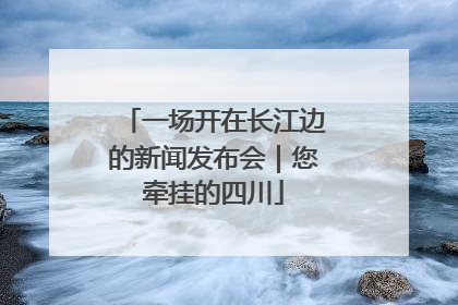 一场开在长江边的新闻发布会｜您牵挂的四川
