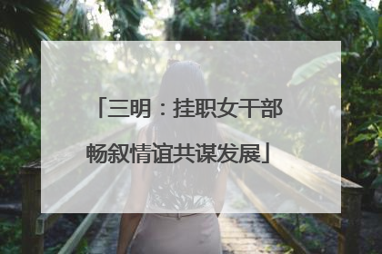 三明：挂职女干部畅叙情谊共谋发展