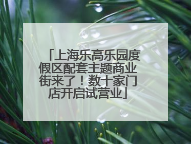 上海乐高乐园度假区配套主题商业街来了！数十家门店开启试营业