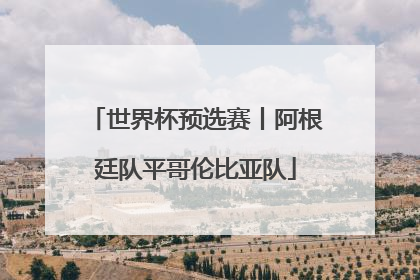 世界杯预选赛丨阿根廷队平哥伦比亚队