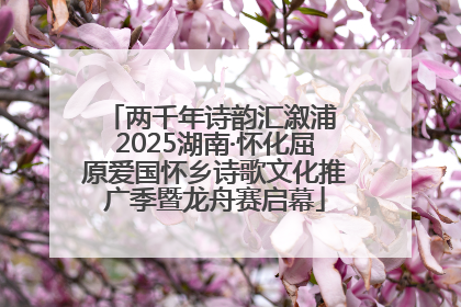 两千年诗韵汇溆浦 2025湖南·怀化屈原爱国怀乡诗歌文化推广季暨龙舟赛启幕
