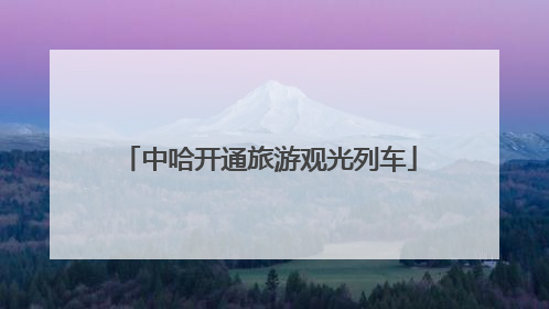中哈开通旅游观光列车
