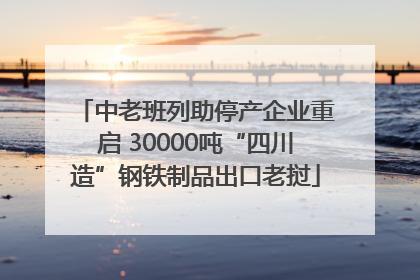 中老班列助停产企业重启 30000吨“四川造”钢铁制品出口老挝