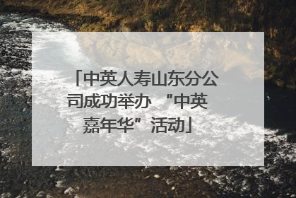 中英人寿山东分公司成功举办 “中英嘉年华”活动