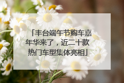 丰台端午节购车嘉年华来了，近二十款热门车型集体亮相