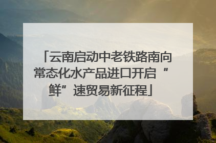 云南启动中老铁路南向常态化水产品进口开启“鲜”速贸易新征程