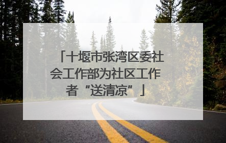 十堰市张湾区委社会工作部为社区工作者“送清凉”