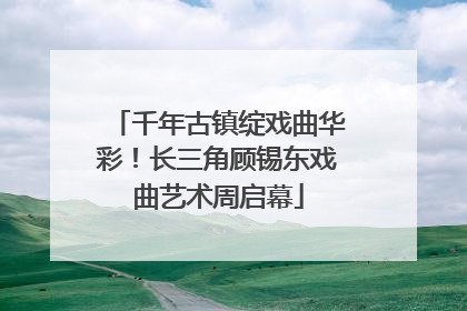 千年古镇绽戏曲华彩！长三角顾锡东戏曲艺术周启幕