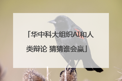 华中科大组织AI和人类辩论 猜猜谁会赢
