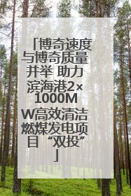 博奇速度与博奇质量并举 助力滨海港2×1000MW高效清洁燃煤发电项目“双投”