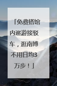 免费搭馆内巡游接驳车，逛南博不用日均3万步！