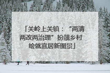 关岭上关镇：“两清两改两治理”扮靓乡村 绘就宜居新图景