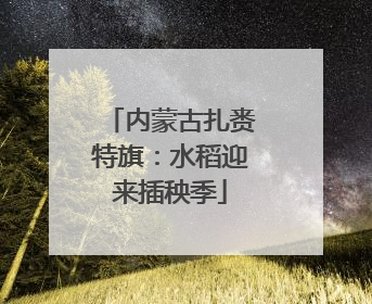 内蒙古扎赉特旗：水稻迎来插秧季