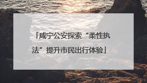 咸宁公安探索“柔性执法”提升市民出行体验