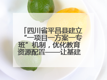 四川省平昌县建立“一项目一方案一专班”机制，优化教育资源配置——让基建“加速”，为成长“铺路”