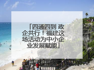 四通四到 政企共行！福建这场活动为中小企业发展赋能