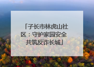 子长市林虎山社区：守护家园安全 共筑反诈长城