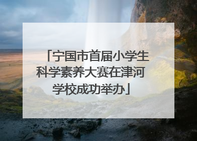 宁国市首届小学生科学素养大赛在津河学校成功举办