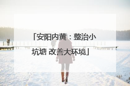 安阳内黄：整治小坑塘 改善大环境