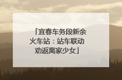 宜春车务段新余火车站：站车联动劝返离家少女